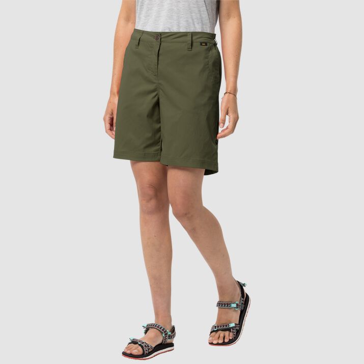 Jack Wolfskin Womens Desert Shorts Green 135924DMO